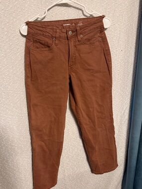 Old Navy Women's Rust-Toned Straight Jeans